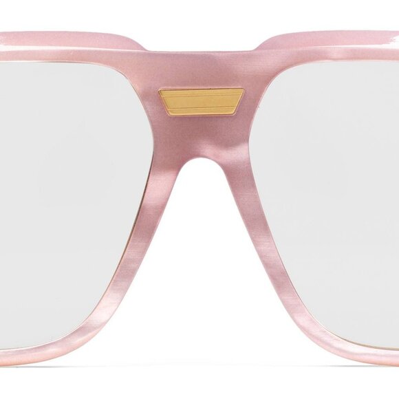 Dapper Dan x Gucci Pink Oversized Square Sunglasses with Crystal main image 8